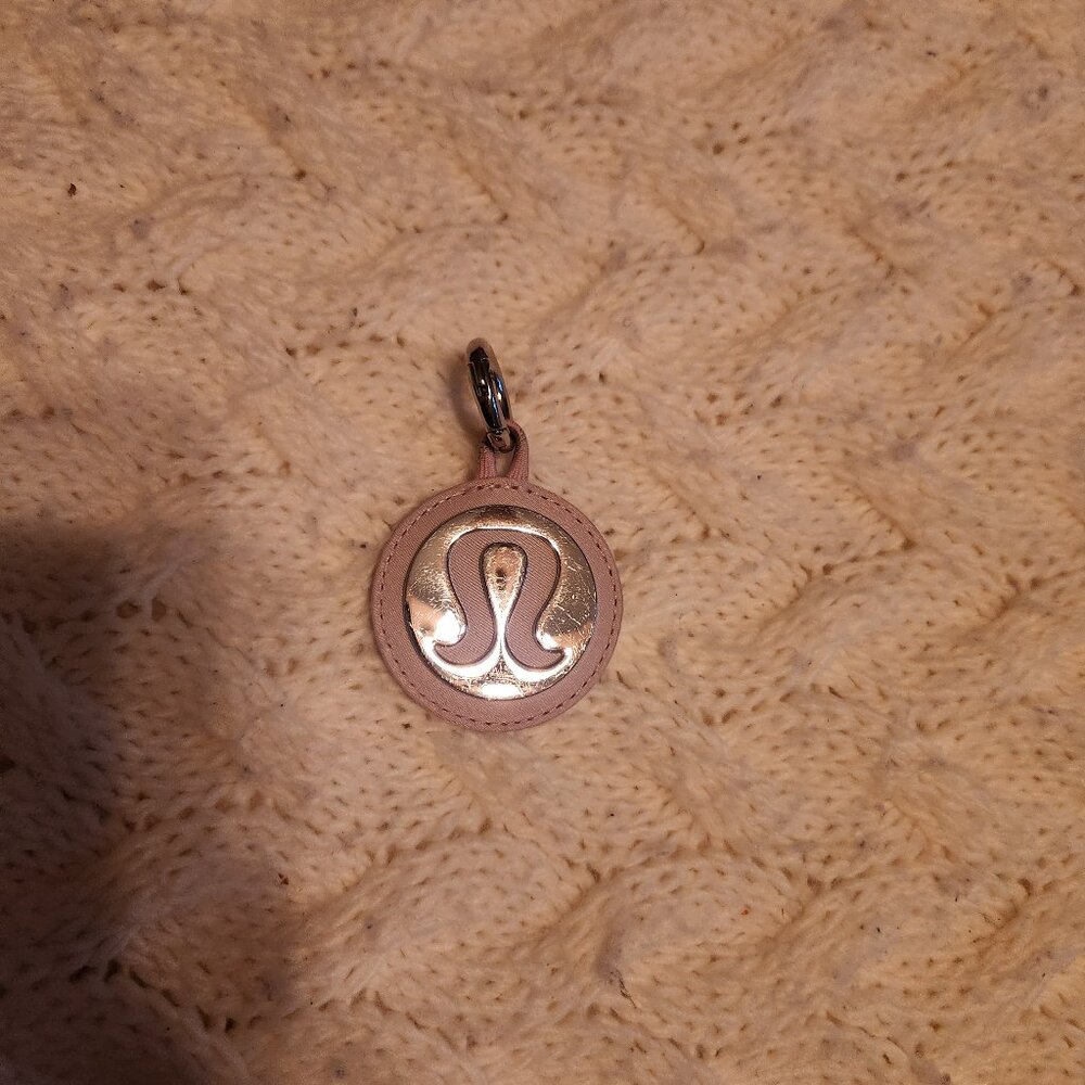 Lululemon Logo Bag Charm and Keychain